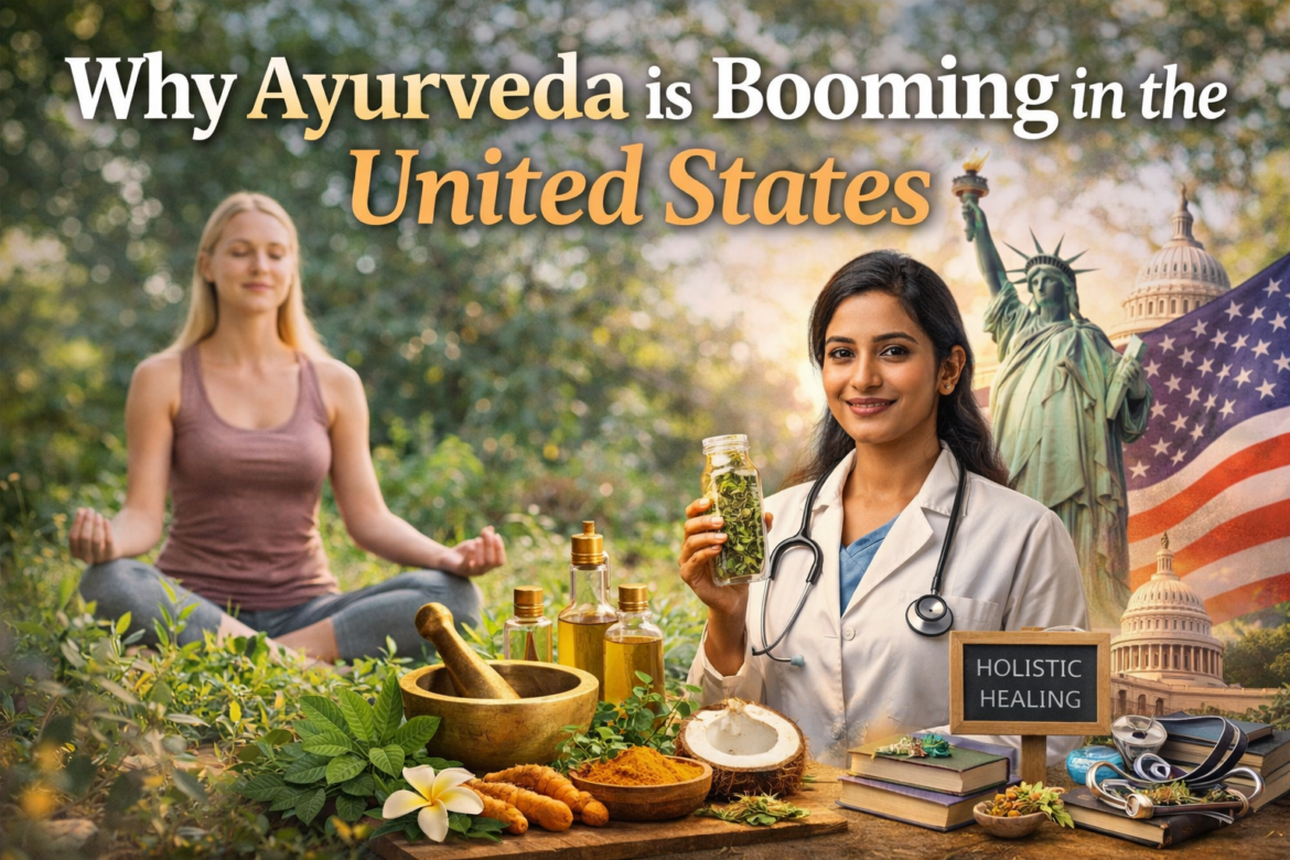 why ayurveda is booming, ayurveda growth usa, ayurveda popularity, chronic disease ayurveda, personalized health, prevention ayurveda, natural wellness, ayurveda yoga synergy, ayurveda digital media, ayurveda celebrity endorsements, ayurveda professionalization, ayurveda integrative medicine, wellness economy, ayurveda market trends